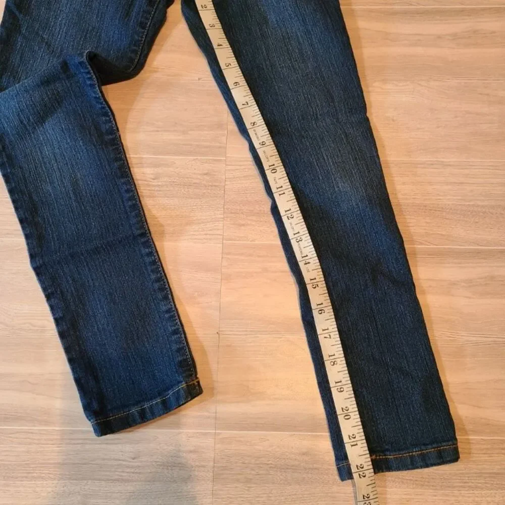 The Childrens Place Girls Jeans 8 Slim Blue Super Skinny Stretch Denim Pants